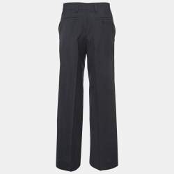 Prada Dark Grey Wool Tailored Formal Pants S