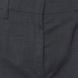 Prada Dark Grey Wool Tailored Formal Pants S