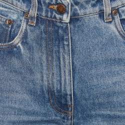Prada Blue Denim High Waist Flared Jeans S/Waist 25"