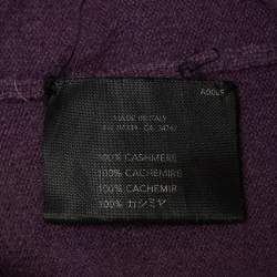 Prada Vintage Purple Cashmere Sleeveless Top S