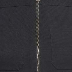 Prada Black Cotton Blend Zipper Front Cropped Jacket S