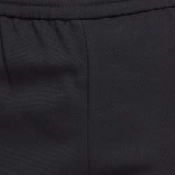 Prada Black Crepe Drawstring Joggers S
