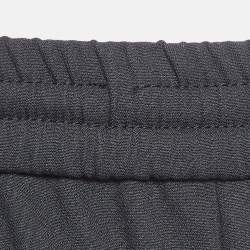 Prada Black Crepe Drawstring Joggers S