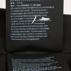 Prada Black Stretch Natté Tulle Sleeveless Belted Mini Dress M