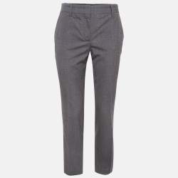 Prada Grey Wool Formal Trousers S