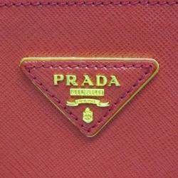 Prada Fuoco Saffiano Lux Leather Galleria Tote Bag