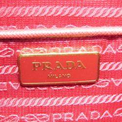 Prada Fuoco Saffiano Lux Leather Galleria Tote Bag