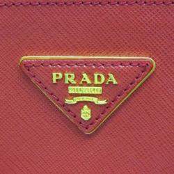 Prada Fuoco Saffiano Lux Leather Galleria Tote Bag