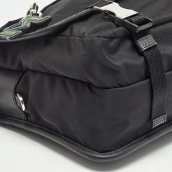 Pre Owned Prada Black Nylon Messenger Bag