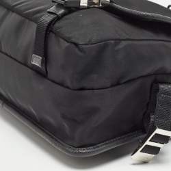 Pre Owned Prada Black Nylon Messenger Bag