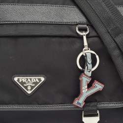 Pre Owned Prada Black Nylon Messenger Bag