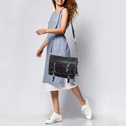 Pre Owned Prada Black Nylon Messenger Bag