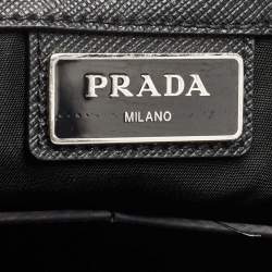 Pre Owned Prada Black Nylon Messenger Bag