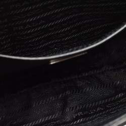مملوكة مسبقًا Prada Black Brushed Leather Cleo Shoulder Bag