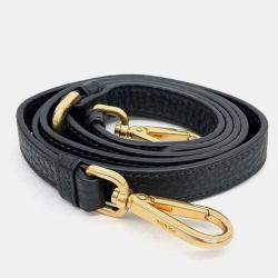 Pre Owned Prada Black Leather Medium Vitello Daino Hobo Bag