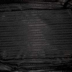 Pre Owned Prada Black Leather Medium Vitello Daino Hobo Bag