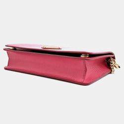 Prada Pink  Leather Vitello Crossbody Bag