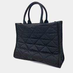 Prada Black Quilted Fabric Tote bag