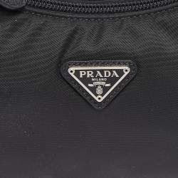 Prada Black Nylon Re-Edition 2000 Baguette Bag