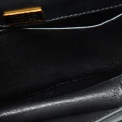 Prada Black Leather City Calf Pionnière Saddle Shoulder Bag