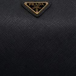 Prada Black Saffiano Lux Leather Re-Edition 2005 Baguette Bag