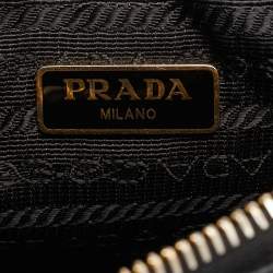 Prada Black Saffiano Lux Leather Re-Edition 2005 Baguette Bag