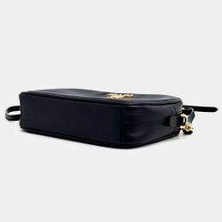 Pre Owned Prada Black Saffiano Leather Mini Bag