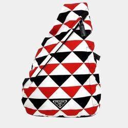 Prada Multicolor Re-Nylon Prada on Ice Collection Single-Rope Backpack