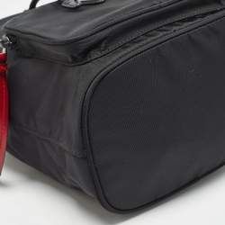 Prada Black Nylon Duet Drawstring Bucket Bag