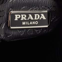 Prada Black Nylon Duet Drawstring Bucket Bag
