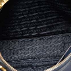 Prada Navy Blue Saffiano Lux Leather Medium Promenade Bag