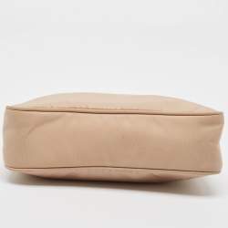 Prada Beige Tessuto Nylon Re-Edition 2000 Baguette Bag