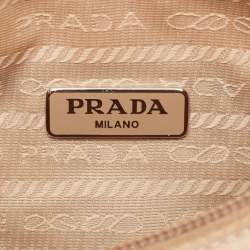 Prada Beige Tessuto Nylon Re-Edition 2000 Baguette Bag