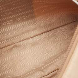 Prada Beige Tessuto Nylon Re-Edition 2000 Baguette Bag