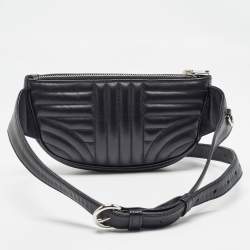Prada Black Diagramme Leather Belt Bag