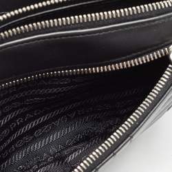 Prada Black Diagramme Leather Belt Bag
