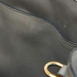 Pre Owned Prada Grey Saffiano Cuir Leather Monochrome Tote