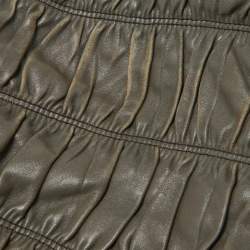 Prada Grey Gaufre Leather Hobo