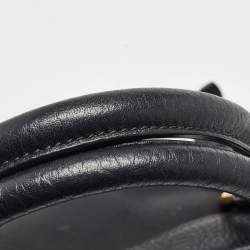 Prada Black Nylon and Leather Top Zip Satchel