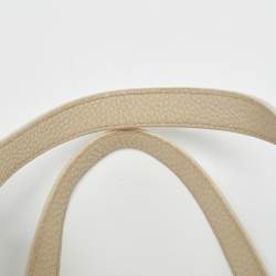 مملوكة مسبقًا Prada Off White Vitello Daino Leather Zip Bowler Bag