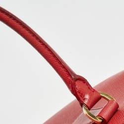 Prada Red Saffiano Lux Leather Large Galleria Tote