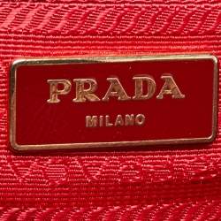 Prada Red Saffiano Lux Leather Large Galleria Tote