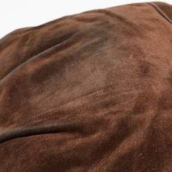 Prada Brown Suede Shoulder Bag
