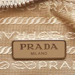 Prada White Nylon and Leather Re-Edition 2005 Shoulder Bag