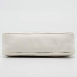 Prada White Nylon and Leather Re-Edition 2005 Shoulder Bag