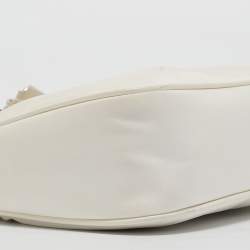 Prada White Nylon and Leather Re-Edition 2005 Shoulder Bag