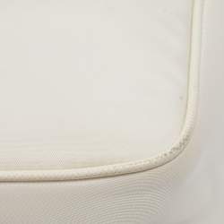 Prada White Nylon and Leather Re-Edition 2005 Shoulder Bag