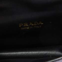 Pre Owned Prada Purple/Black Saffiano Leather Micro Astrology Celestial Cahier Crossbody Bag