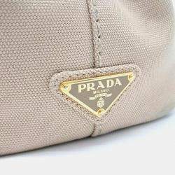 Pre Owned Prada Canapa Tote Bag