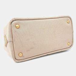 Pre Owned Prada Canapa Tote Bag